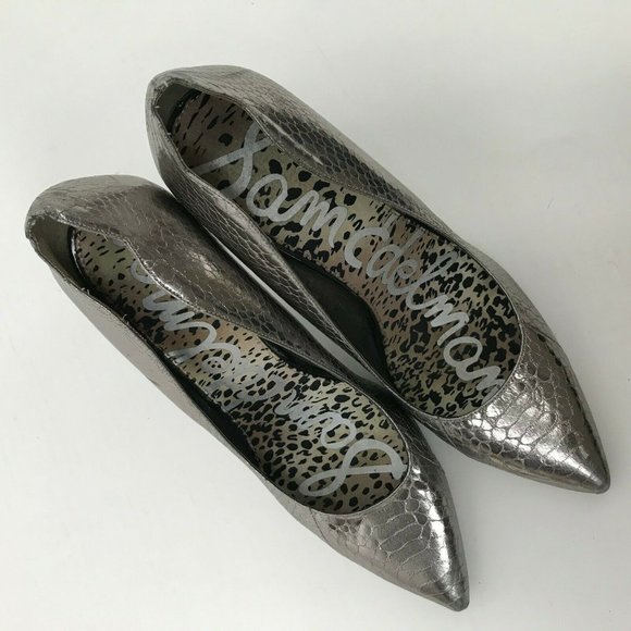 Sam Edelman Pumps Sadi Snakeskin Scallop Pointy 10 - Picture 6 of 8